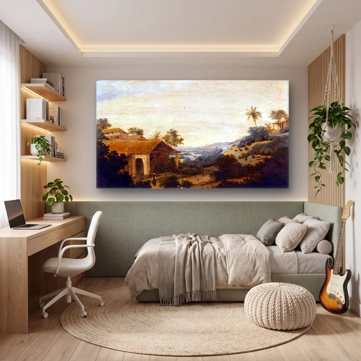 Frans Post – Landscape in Brazil cam tablo — genç odasında