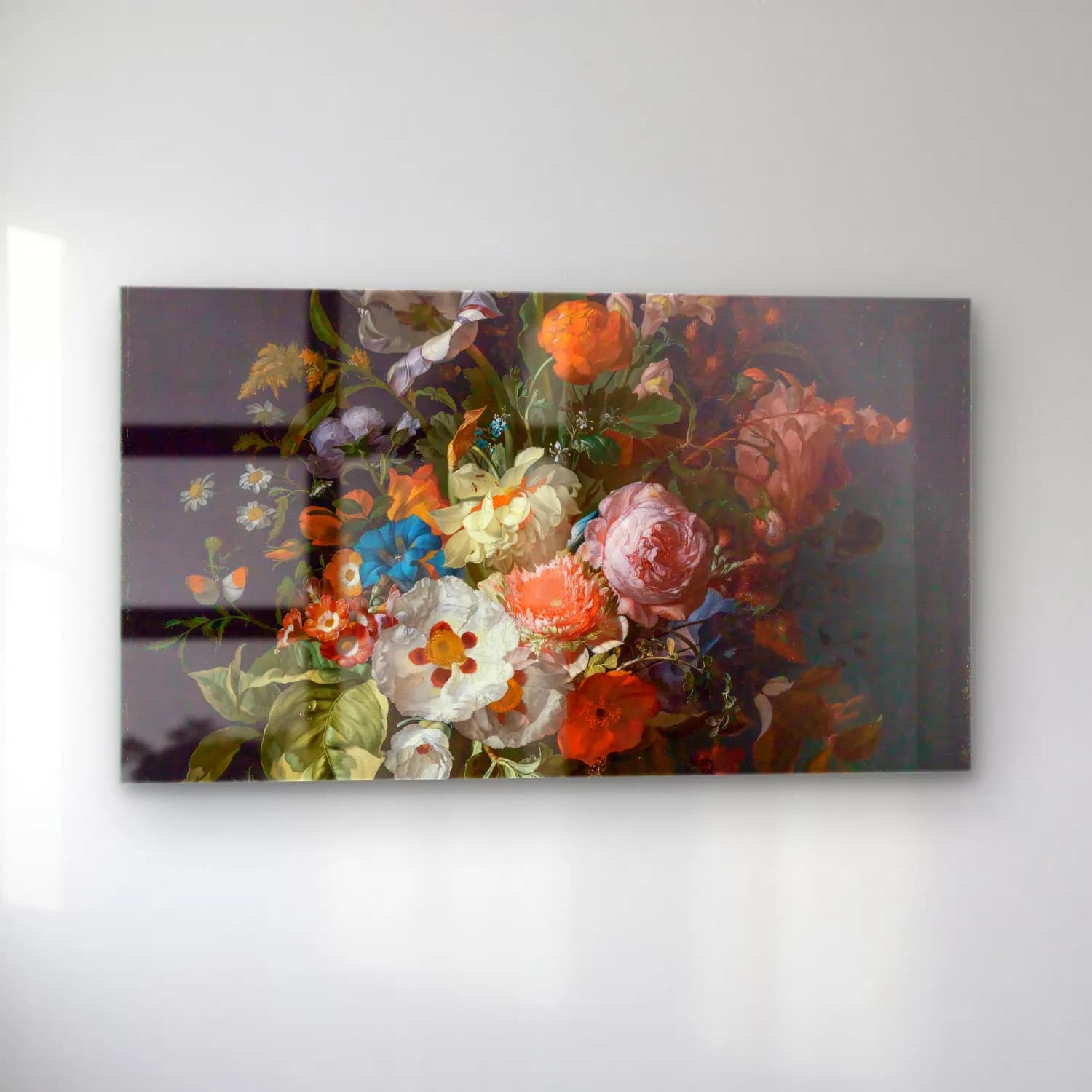 Rachel Ruysch – Blumenstrauß cam tablo — sol açıdan görünüm