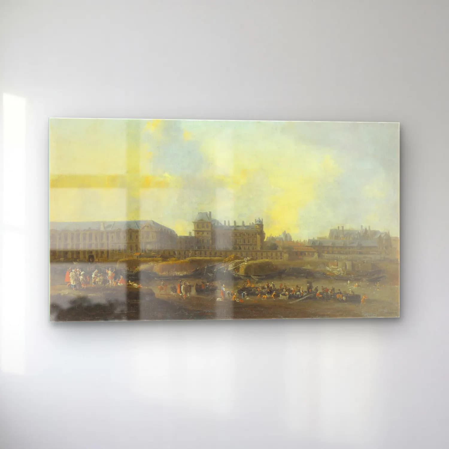 Reinier Nooms – Le Louvre et l’Hôtel de Bourbon, vus de la rive gauche cam tablo — sol açıdan görünüm