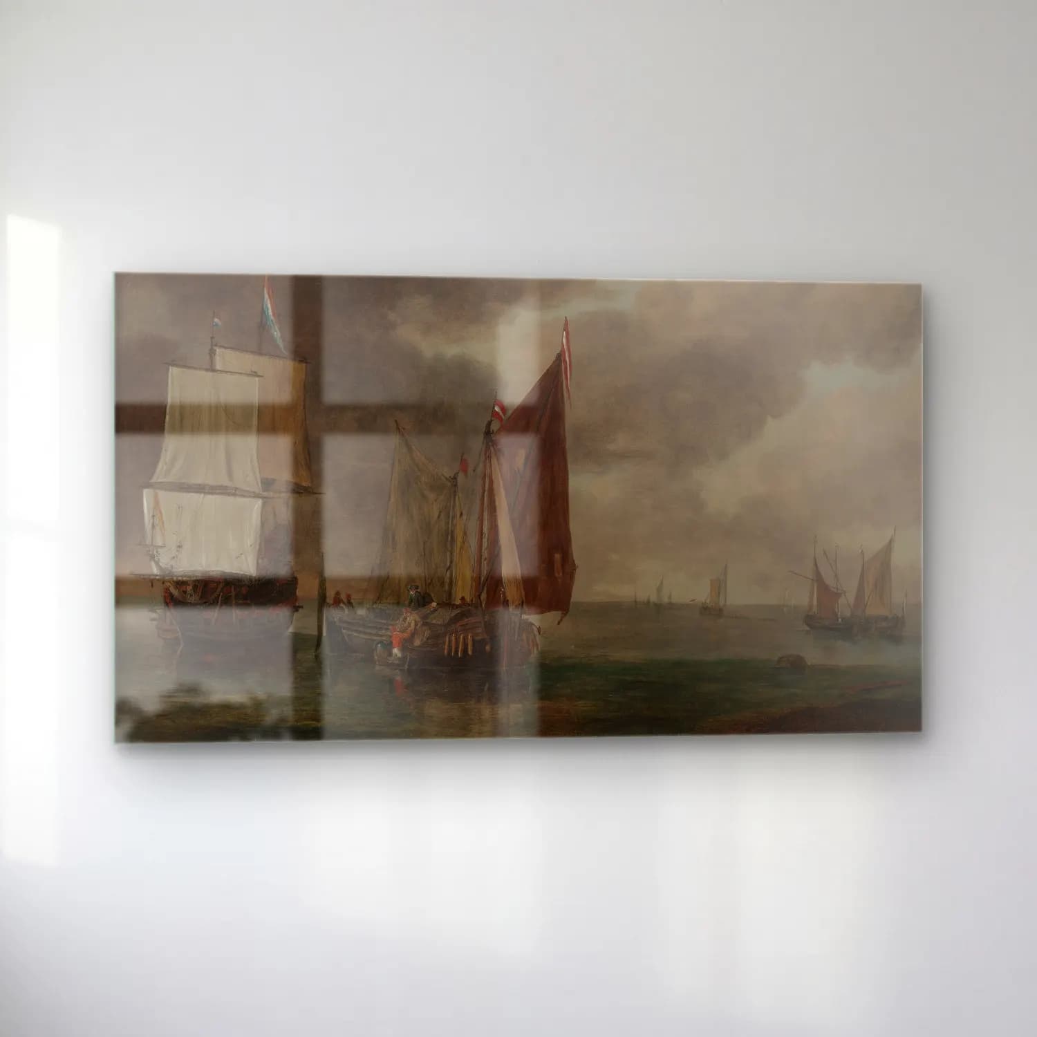 Reinier Nooms – Seascape cam tablo — sol açıdan görünüm