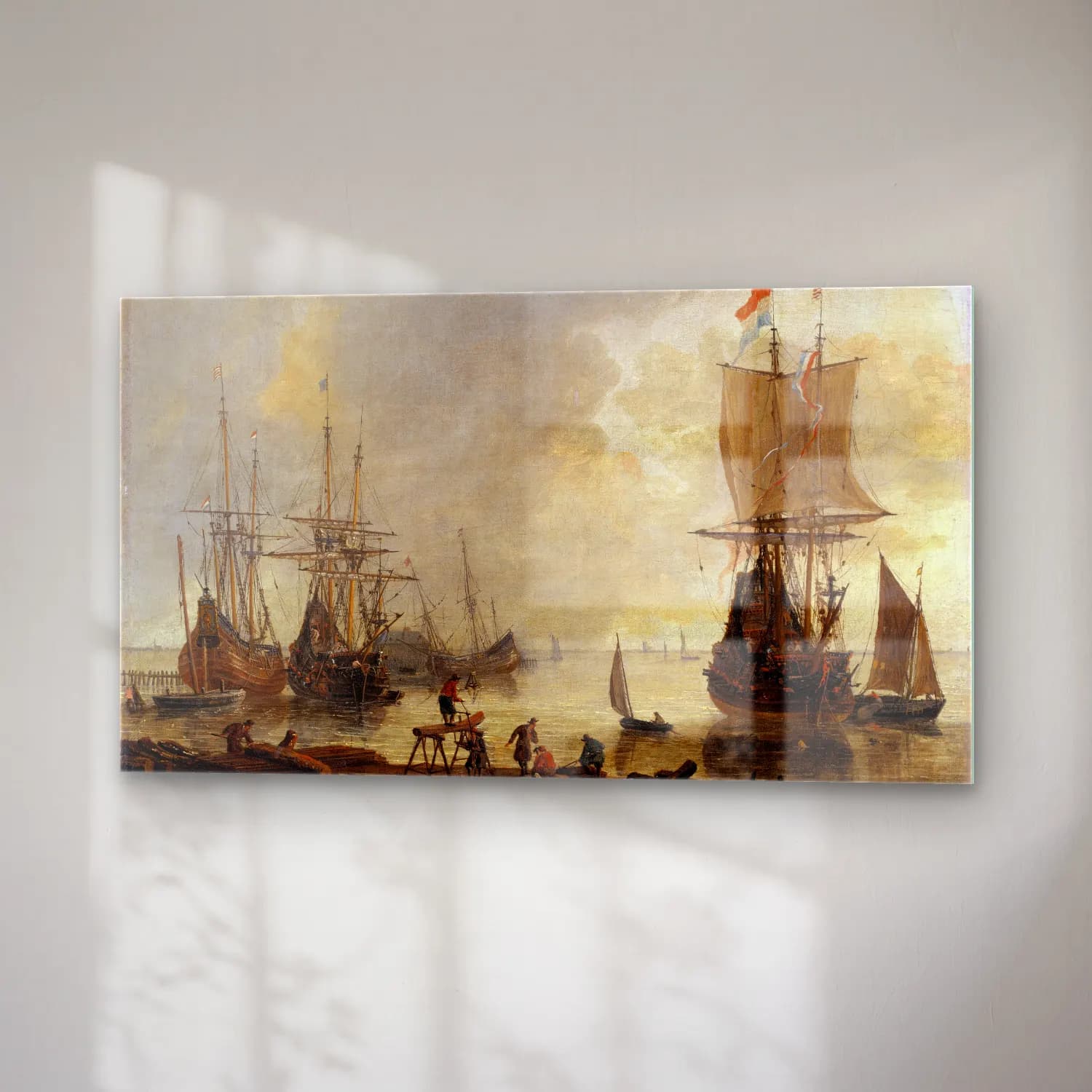 Reinier Nooms – The Ship-yard in Amsterdam cam tablo — sağ açıdan görünüm