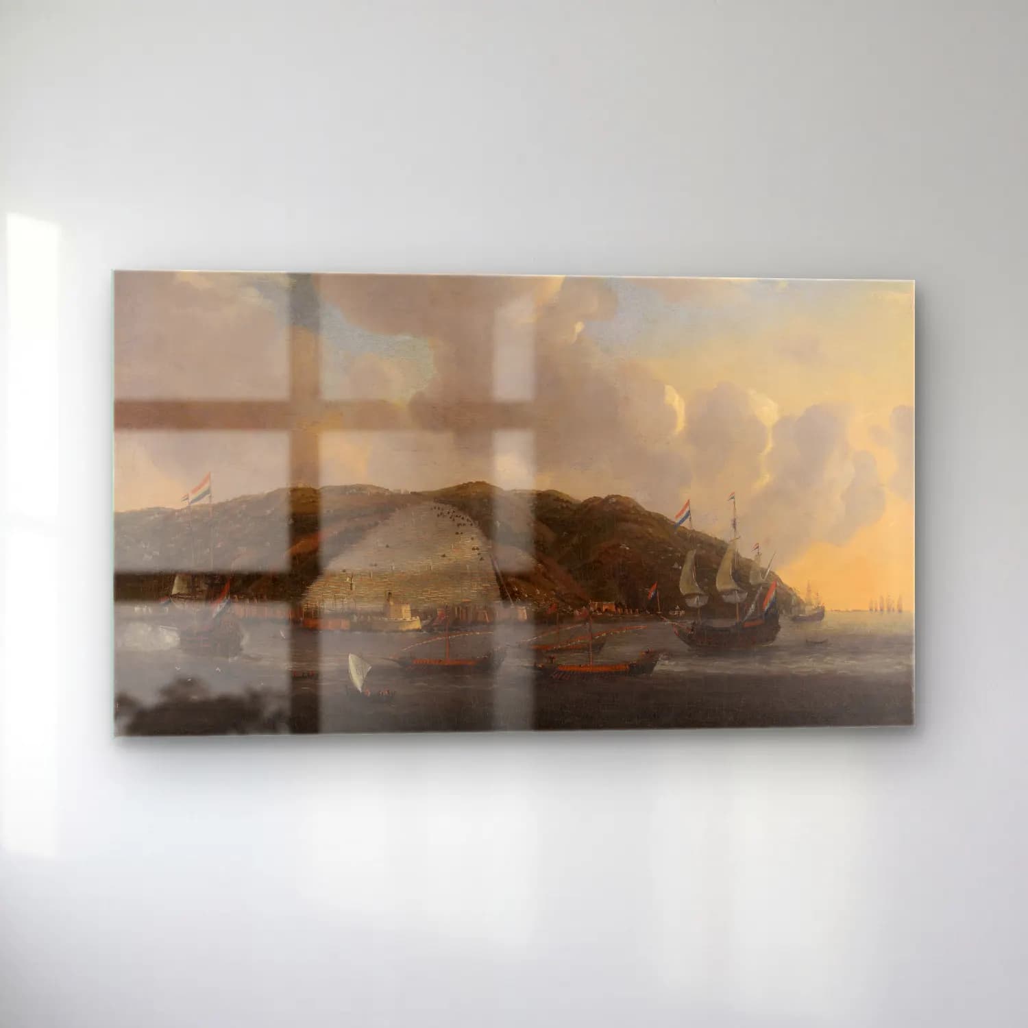 Reinier Nooms – View of Algiers cam tablo — sol açıdan görünüm