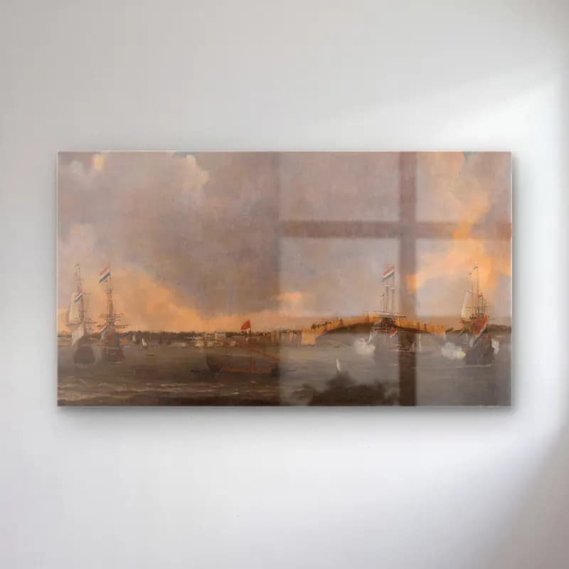 Reinier Nooms – View of Tripoli cam tablo — Reinier Nooms – View of Tripoli — yağlı boya liman ve tekneler