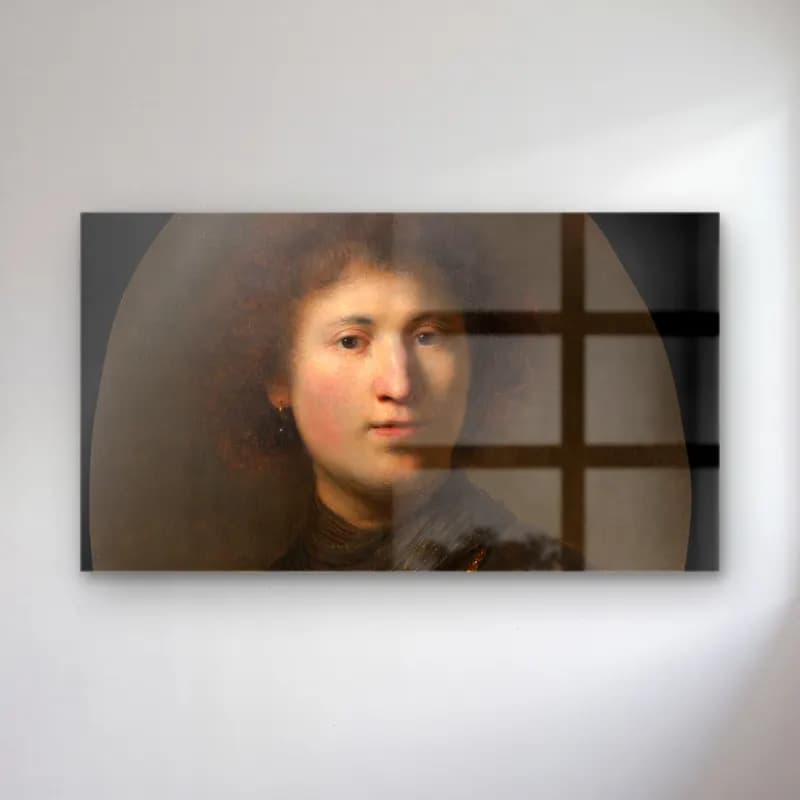 Rembrandt van Rijn – A Young Man with a Chain cam tablo — Rembrandt van Rijn – A Young Man with a Chain — yağlı boya kadın portresi
