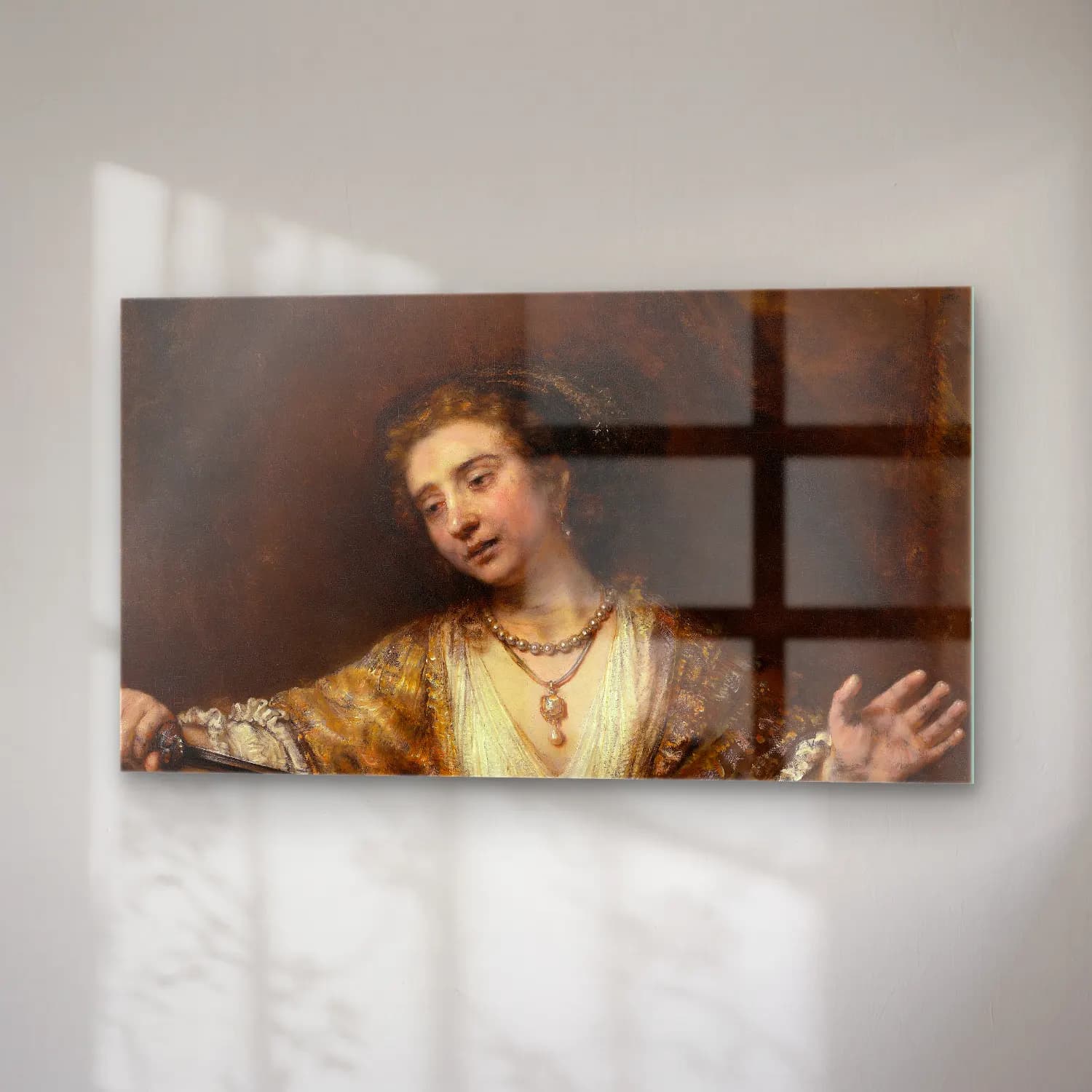 Rembrandt van Rijn – Head Of Christ cam tablo — sağ açıdan görünüm