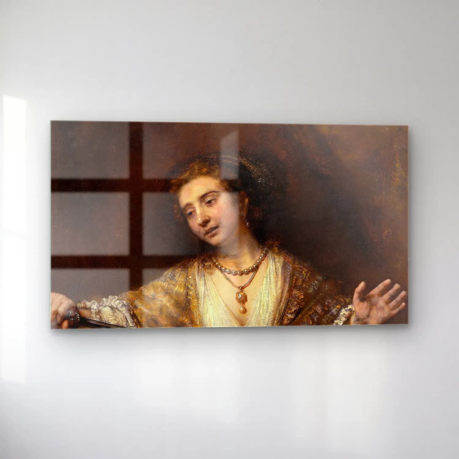Rembrandt van Rijn – Head Of Christ cam tablo — sol açıdan görünüm