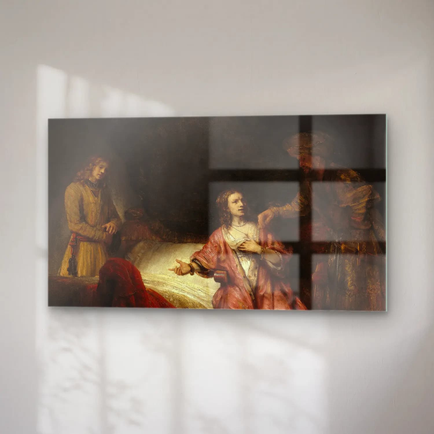 Rembrandt van Rijn – Joseph Accused cam tablo — sağ açıdan görünüm