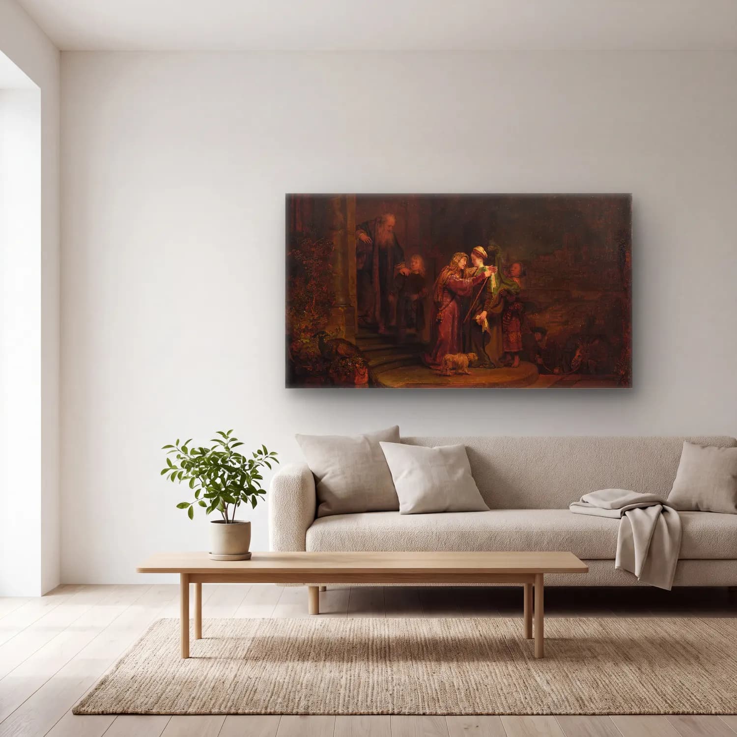 Rembrandt van Rijn – Marten Soolmans cam tablo — açık renk salonda