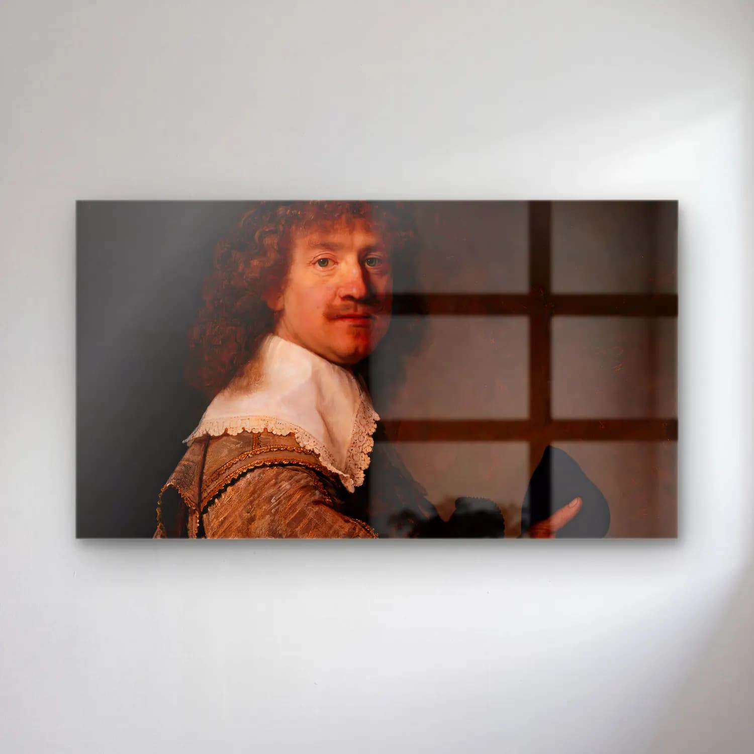 Rembrandt van Rijn – Portrait of Marten Looten cam tablo — Rembrandt van Rijn – Portrait of Marten Looten — yağlı boya erkek portresi