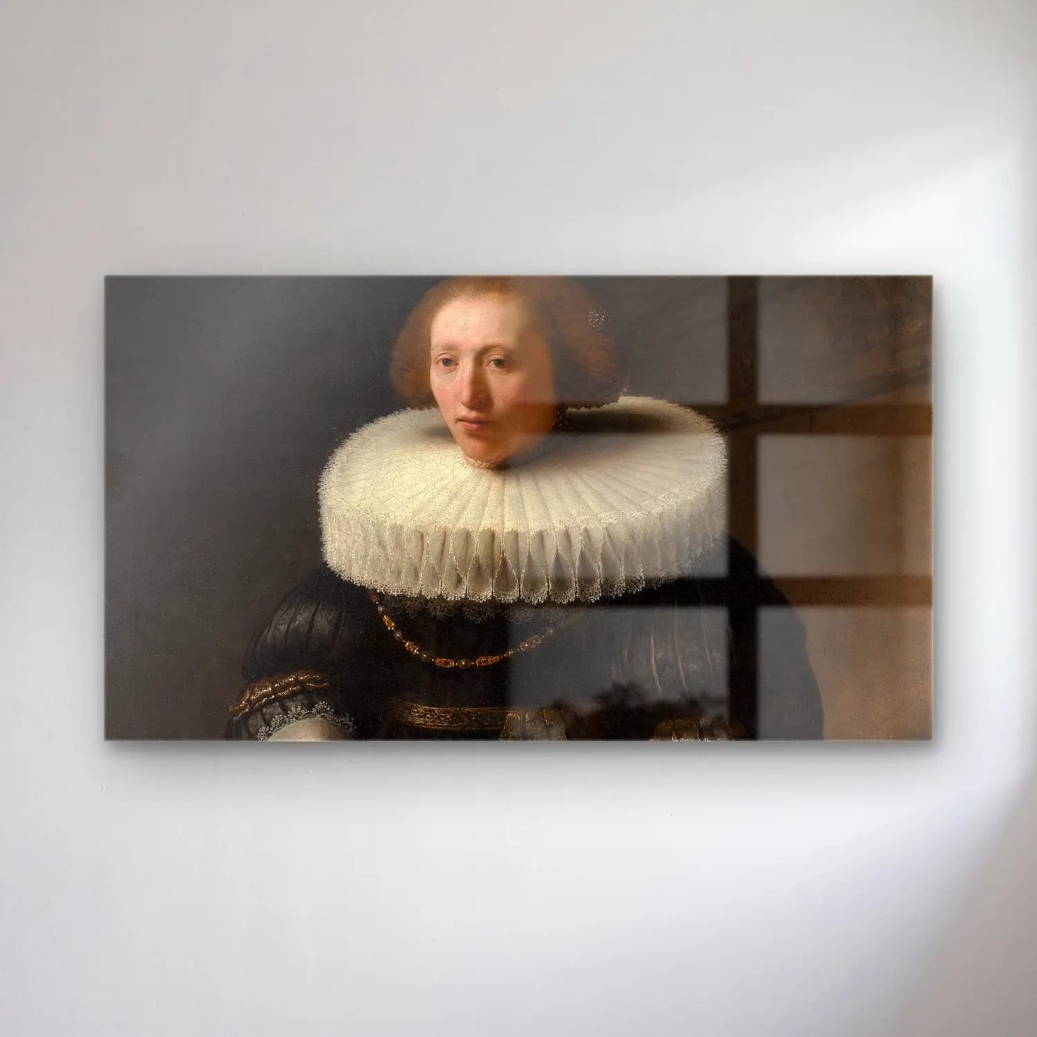 Rembrandt van Rijn – Portrait of a Woman cam tablo — Rembrandt van Rijn – Portrait of a Woman — yağlı boya kadın portresi