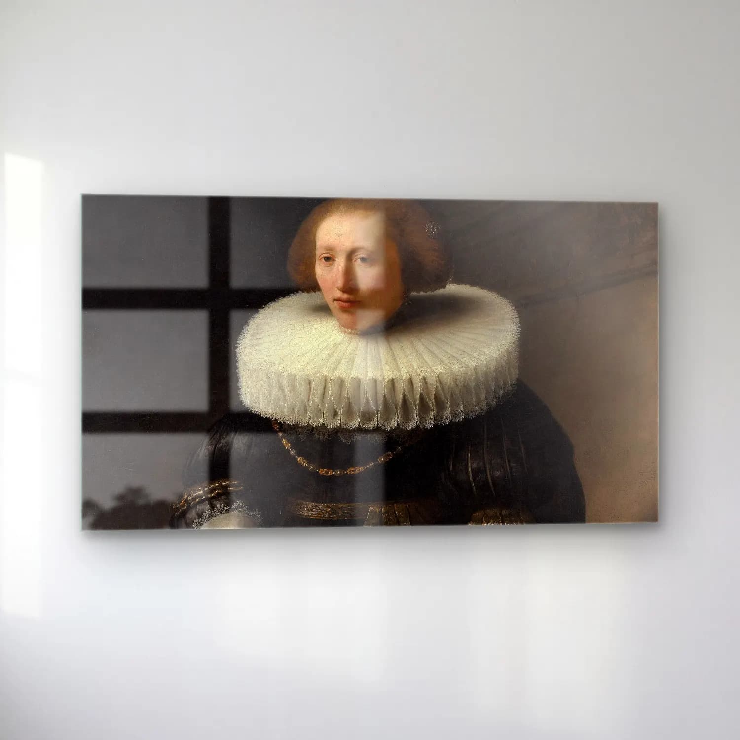 Rembrandt van Rijn – Portrait of a Woman cam tablo — sol açıdan görünüm