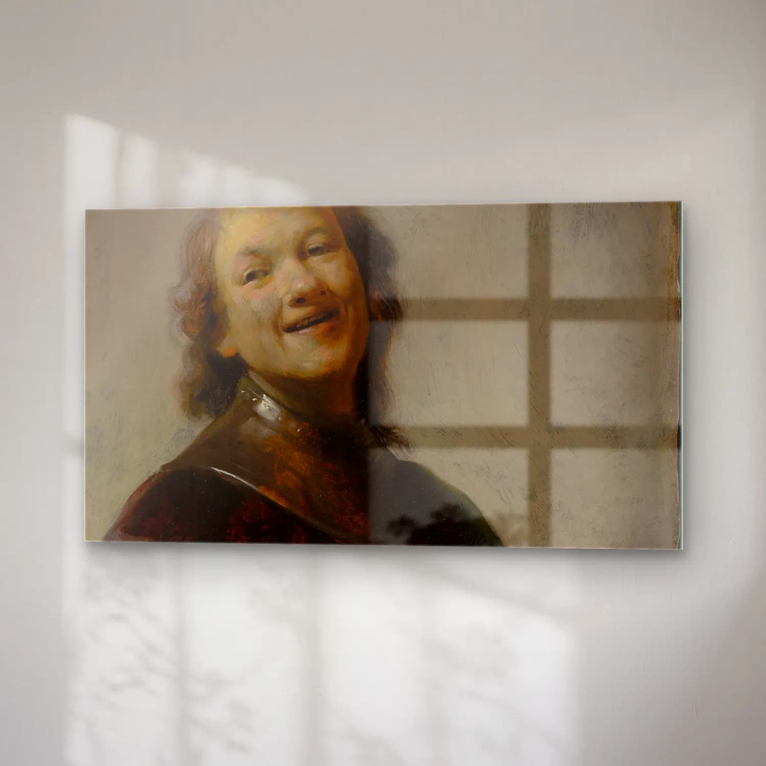 Rembrandt van Rijn – Rembrandt Laughing cam tablo — sağ açıdan görünüm