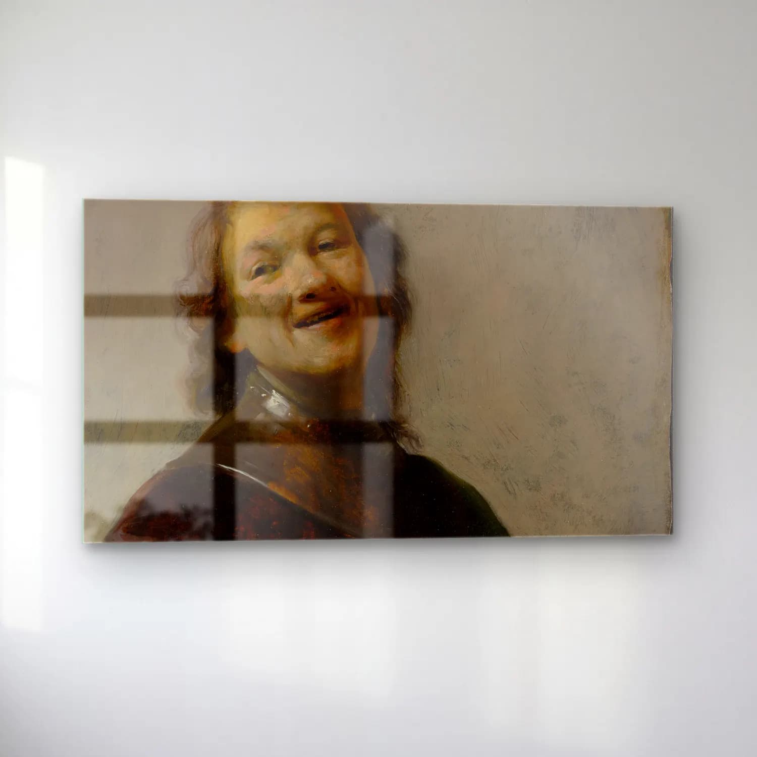Rembrandt van Rijn – Rembrandt Laughing cam tablo — sol açıdan görünüm