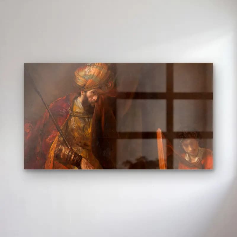 Rembrandt van Rijn – Saul and David cam tablo — Rembrandt van Rijn – Saul and David — yağlı boya dini sahne
