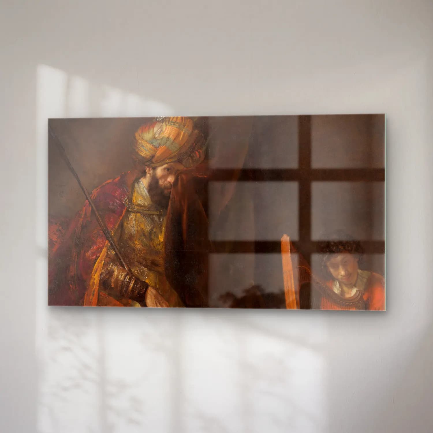 Rembrandt van Rijn – Saul and David cam tablo — sağ açıdan görünüm