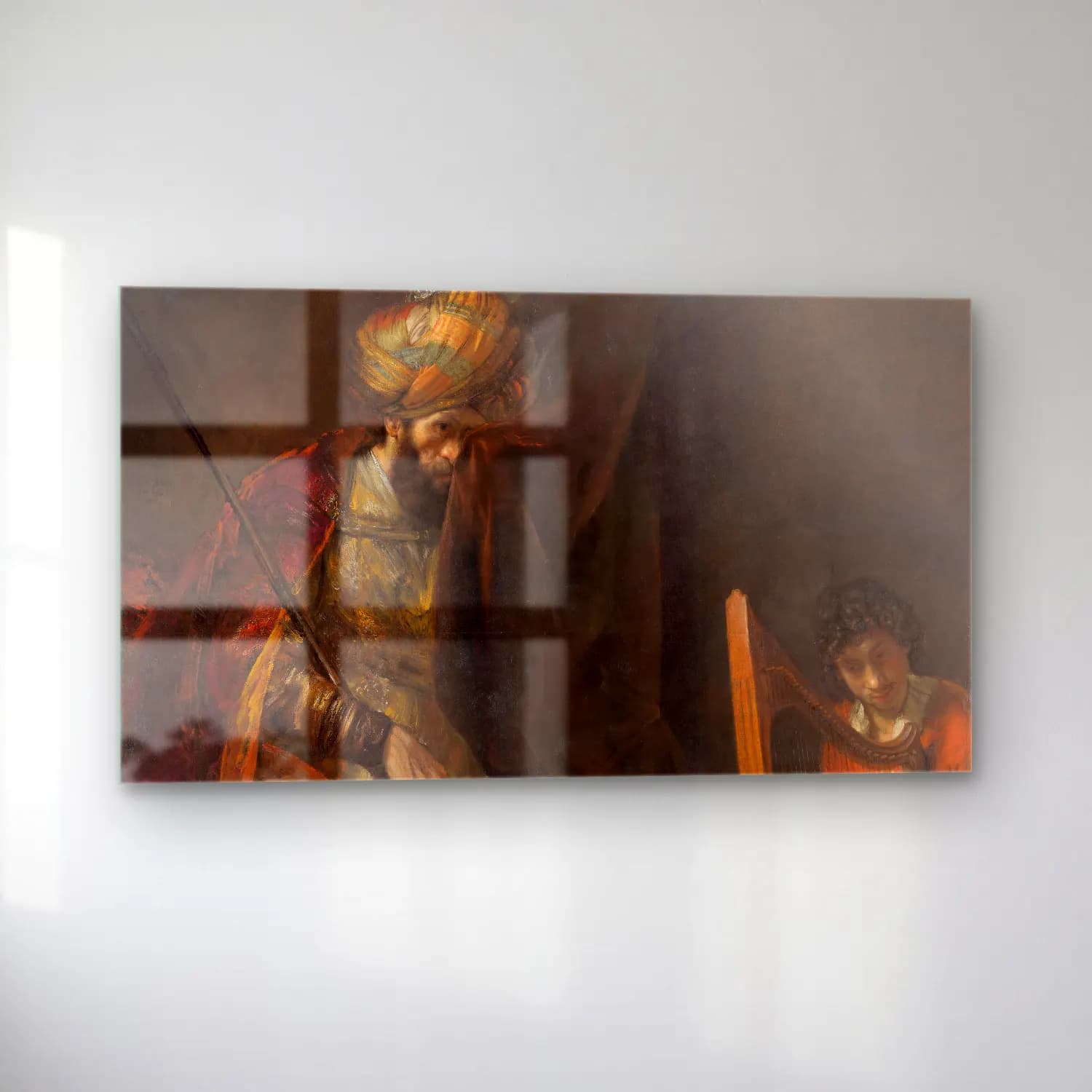 Rembrandt van Rijn – Saul and David cam tablo — sol açıdan görünüm