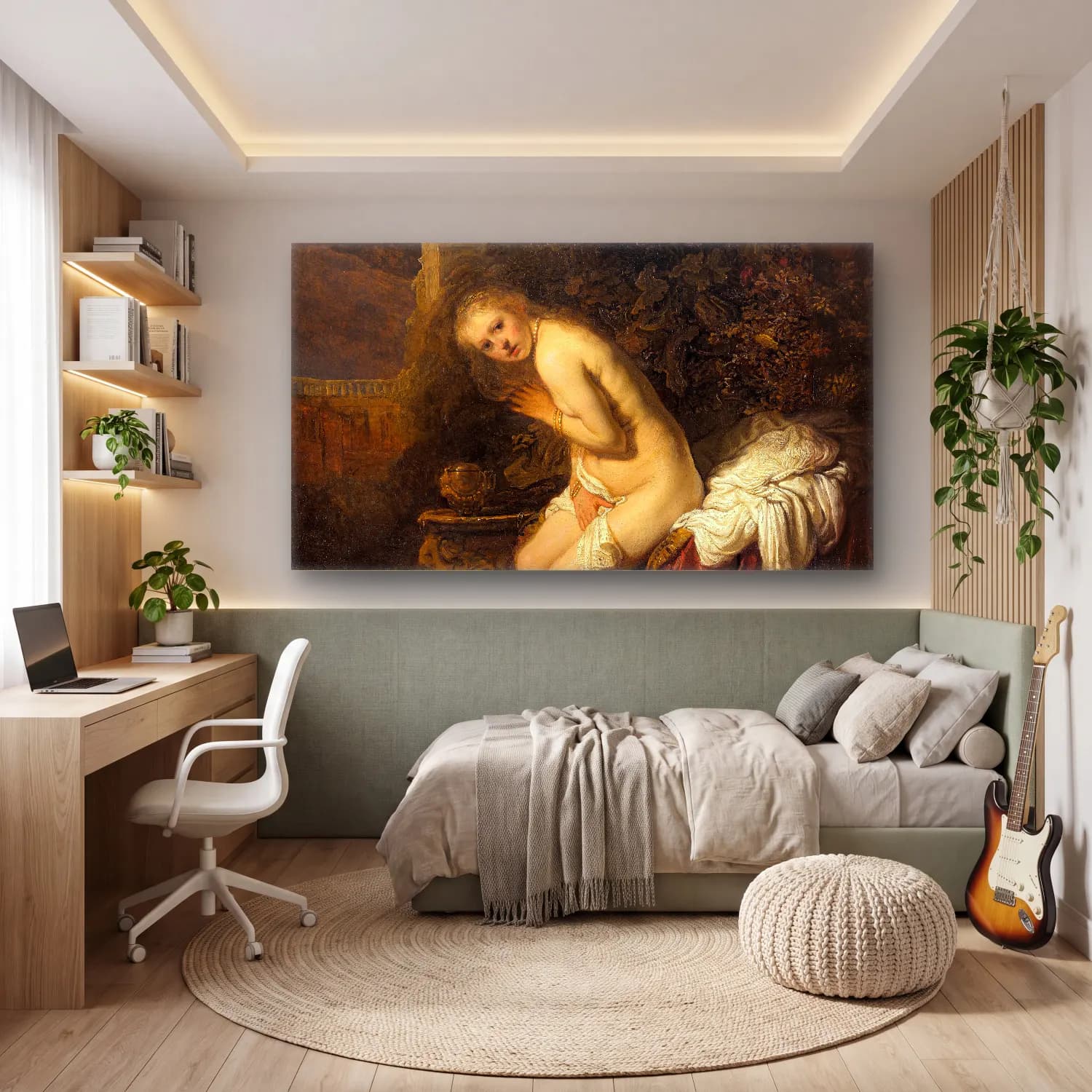 Rembrandt van Rijn – Susanna cam tablo — genç odasında