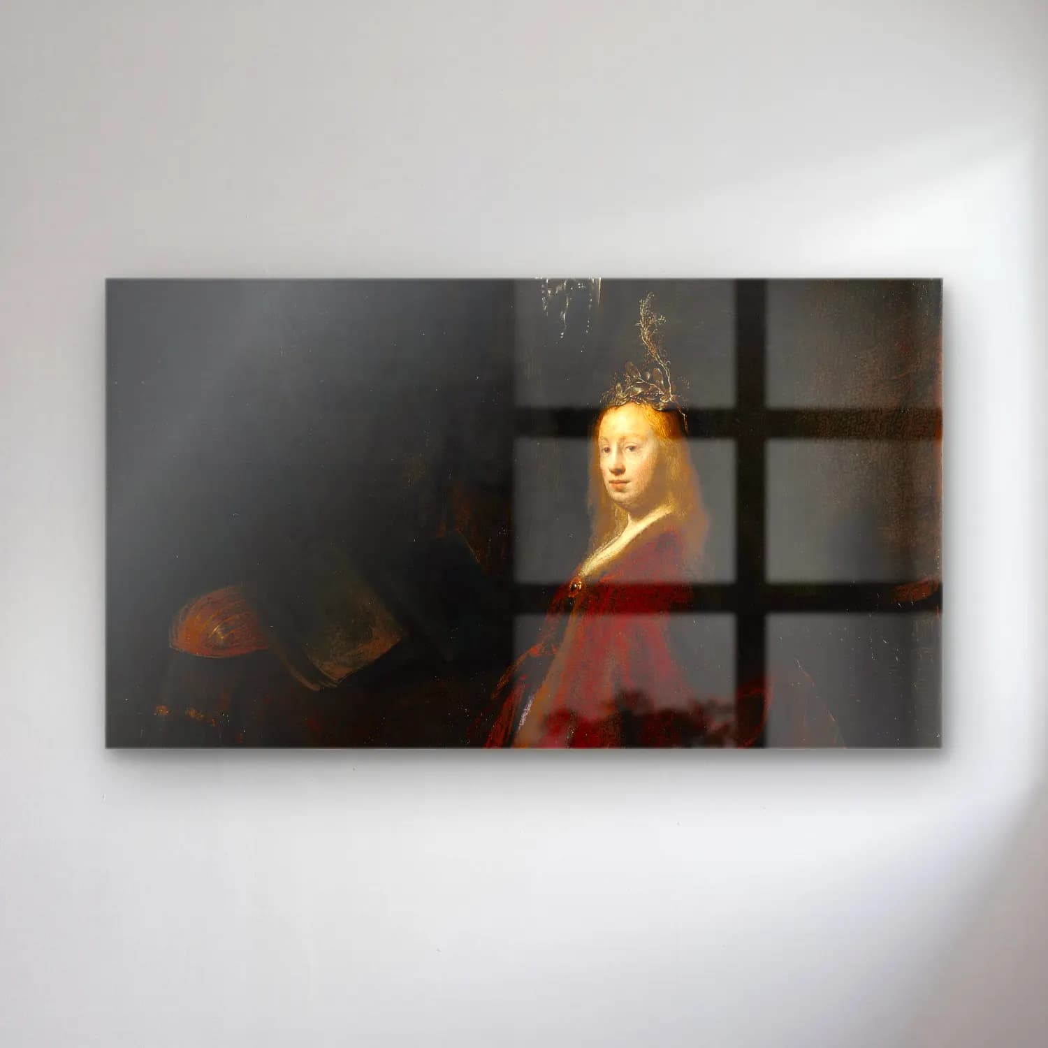 Rembrandt van Rijn – The Holy Family cam tablo — Rembrandt van Rijn – The Holy Family — yağlı boya kadın portresi