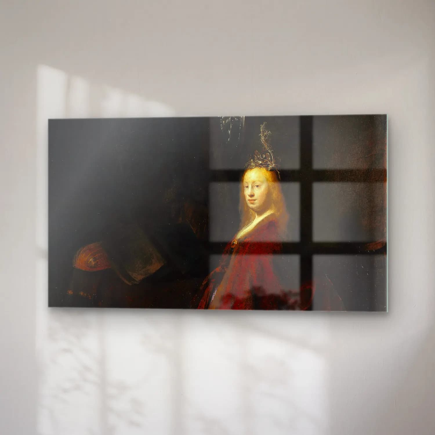 Rembrandt van Rijn – The Holy Family cam tablo — sağ açıdan görünüm
