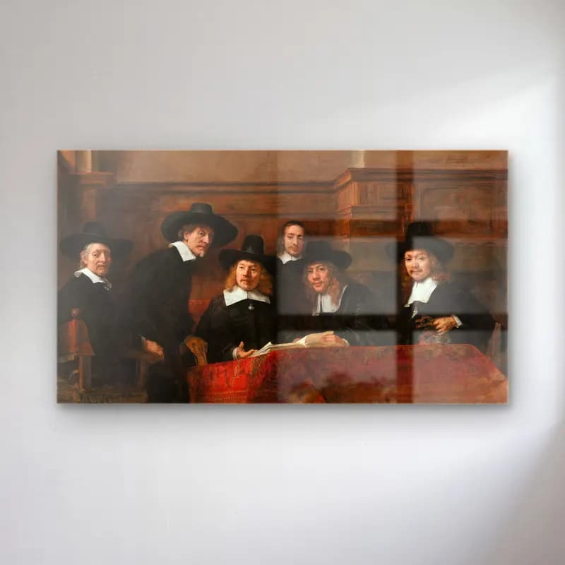 Rembrandt van Rijn – The Sampling Officials of the Drapers’ Guild cam tablo — Rembrandt van Rijn – The Sampling Officials of the Drapers’ Guild — yağlı boya dini sahne