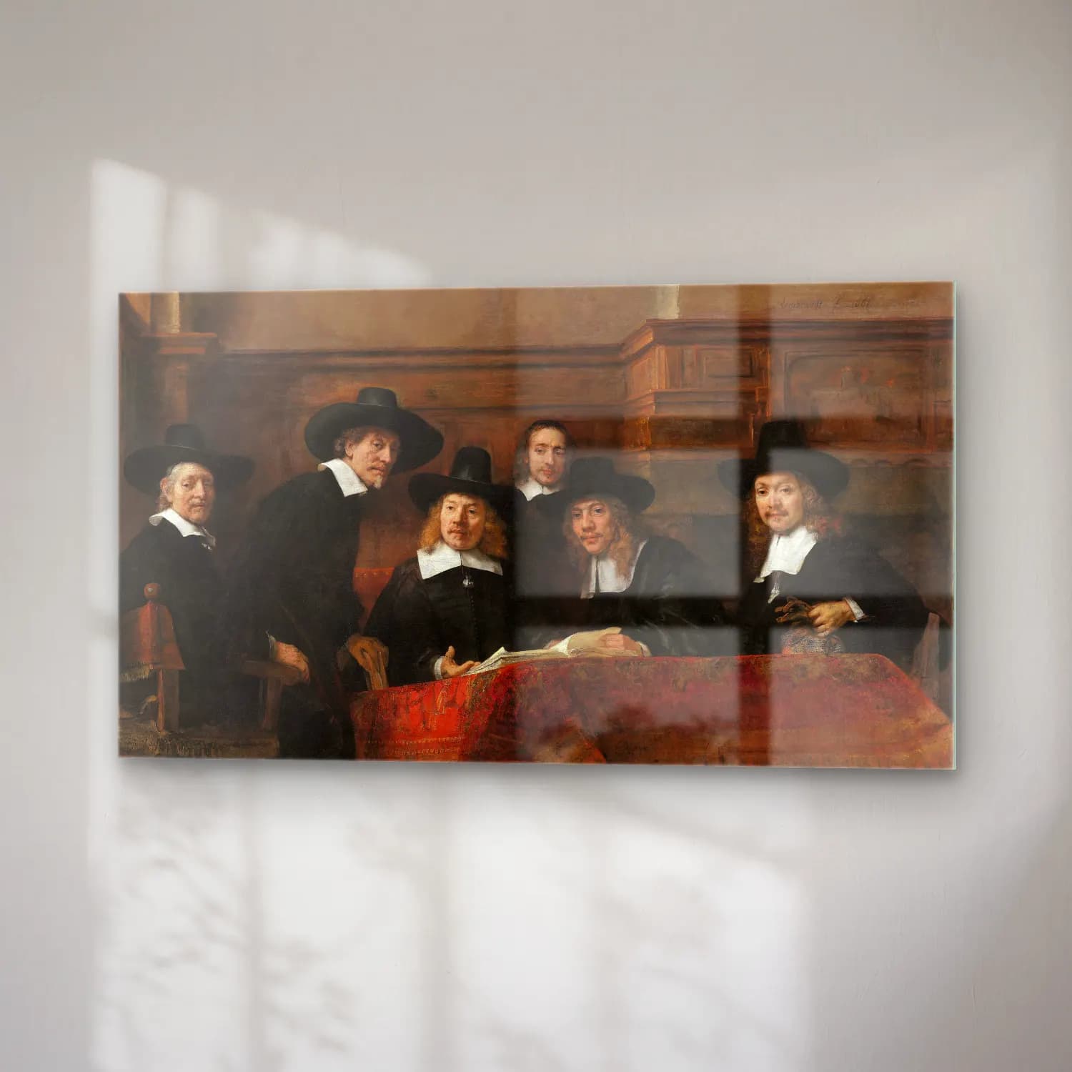 Rembrandt van Rijn – The Sampling Officials of the Drapers’ Guild cam tablo — sağ açıdan görünüm