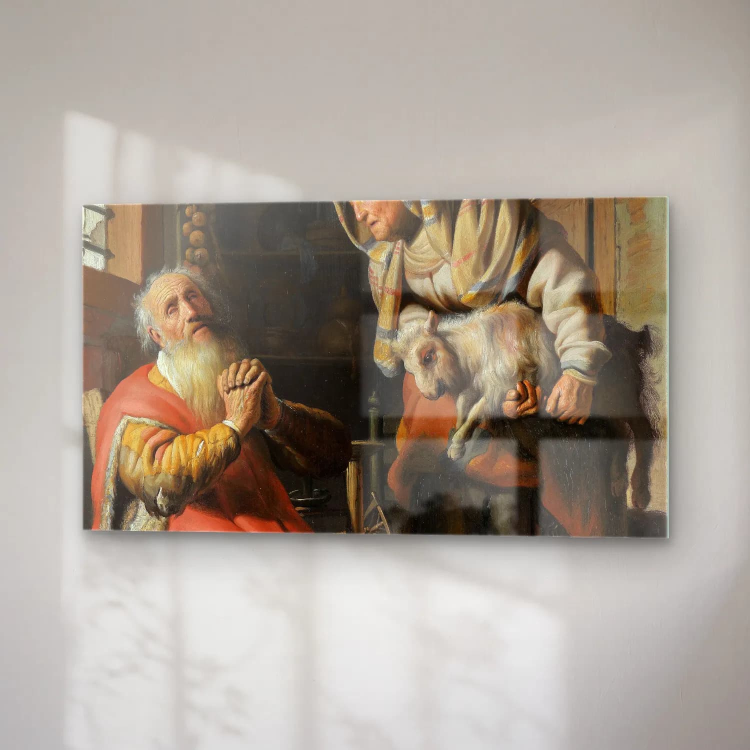 Rembrandt van Rijn – Tobit and Anna with the Kid cam tablo — sağ açıdan görünüm