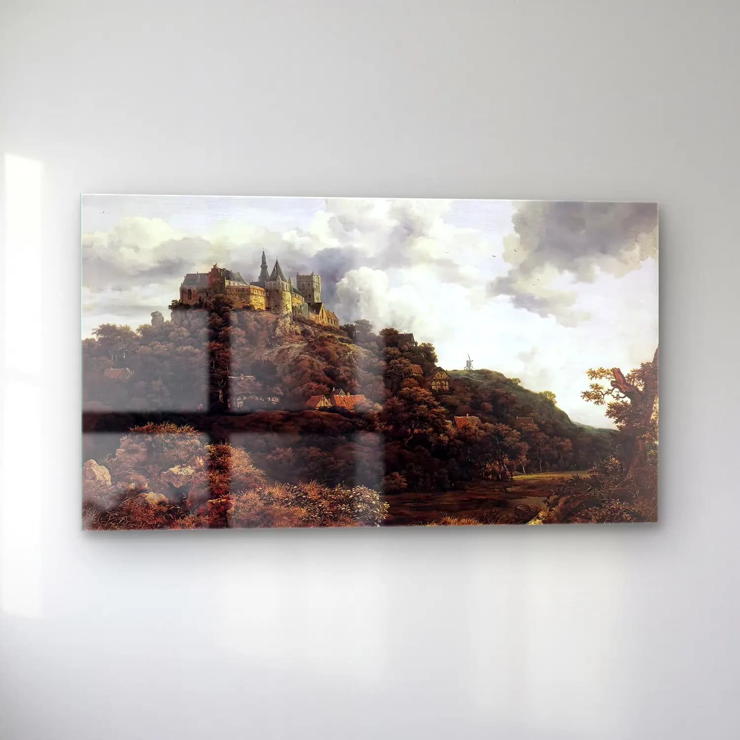 Jacob Isaackszon van Ruisdael – Bentheim Castle cam tablo — sol açıdan görünüm