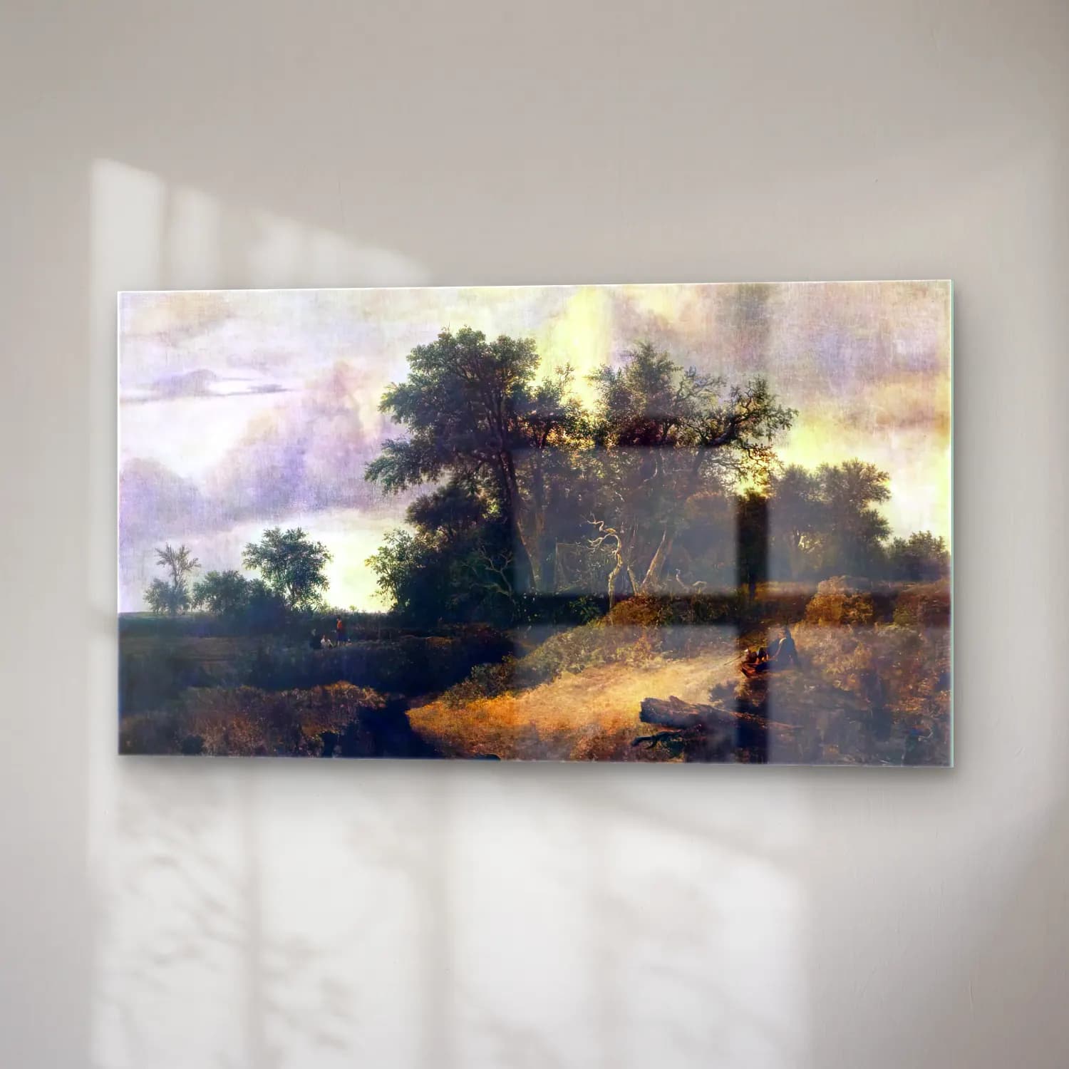 Jacob Isaackszon van Ruisdael – Landscape with a House in the Grove cam tablo — sağ açıdan görünüm