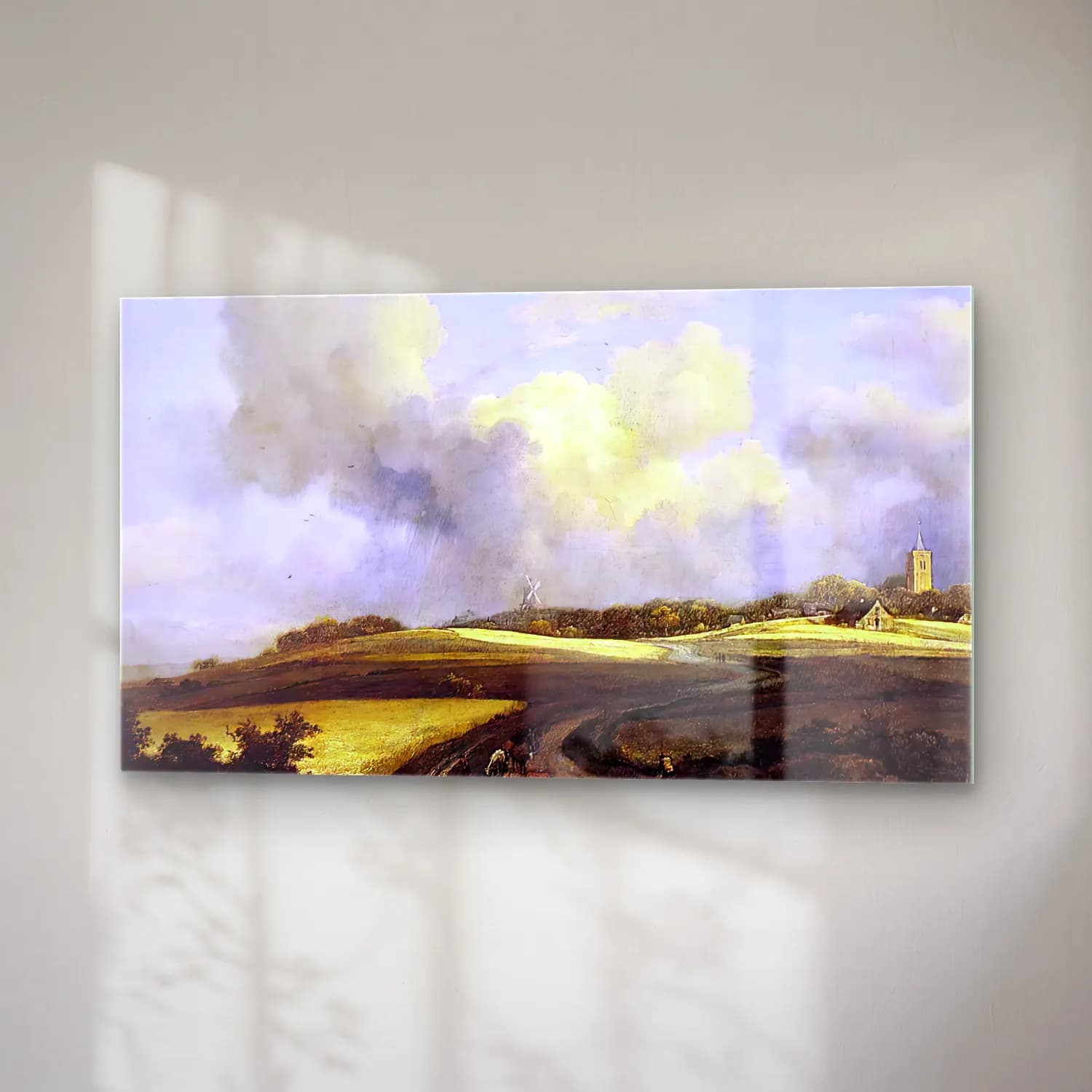 Jacob Isaackszon van Ruisdael – Road through Corn Fields near the Zuider Zee cam tablo — sağ açıdan görünüm