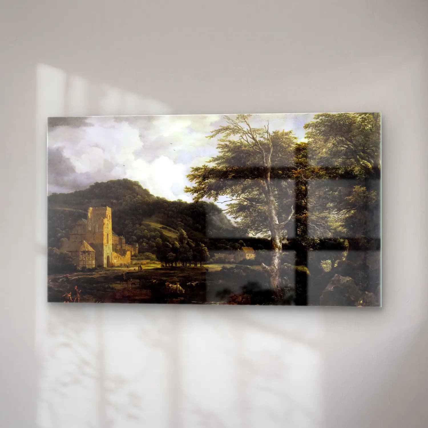Jacob Isaackszon van Ruisdael – The Cloister cam tablo — sağ açıdan görünüm