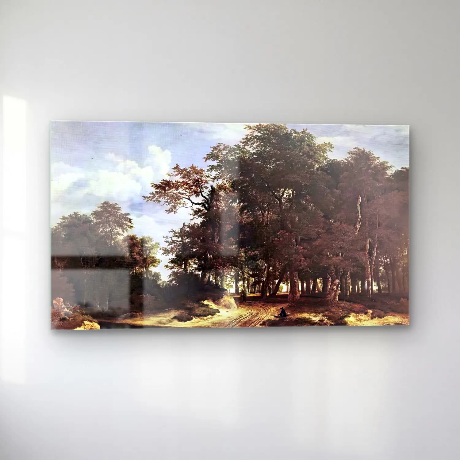 Jacob Isaackszon van Ruisdael – The Large Forest cam tablo — sol açıdan görünüm