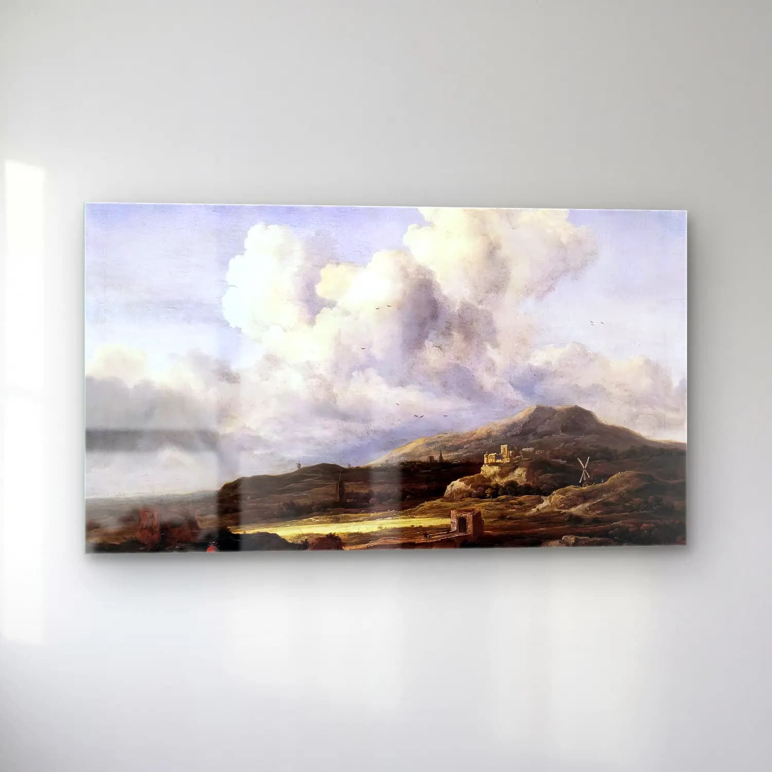 Jacob Isaackszon van Ruisdael – The Ray of Sunlight cam tablo — sol açıdan görünüm