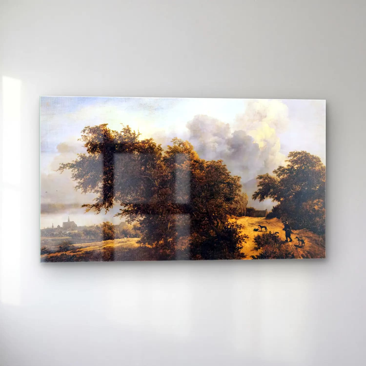 Jacob Isaackszon van Ruisdael – The Thicket (Path in the Haarlem Dunes) cam tablo — sol açıdan görünüm