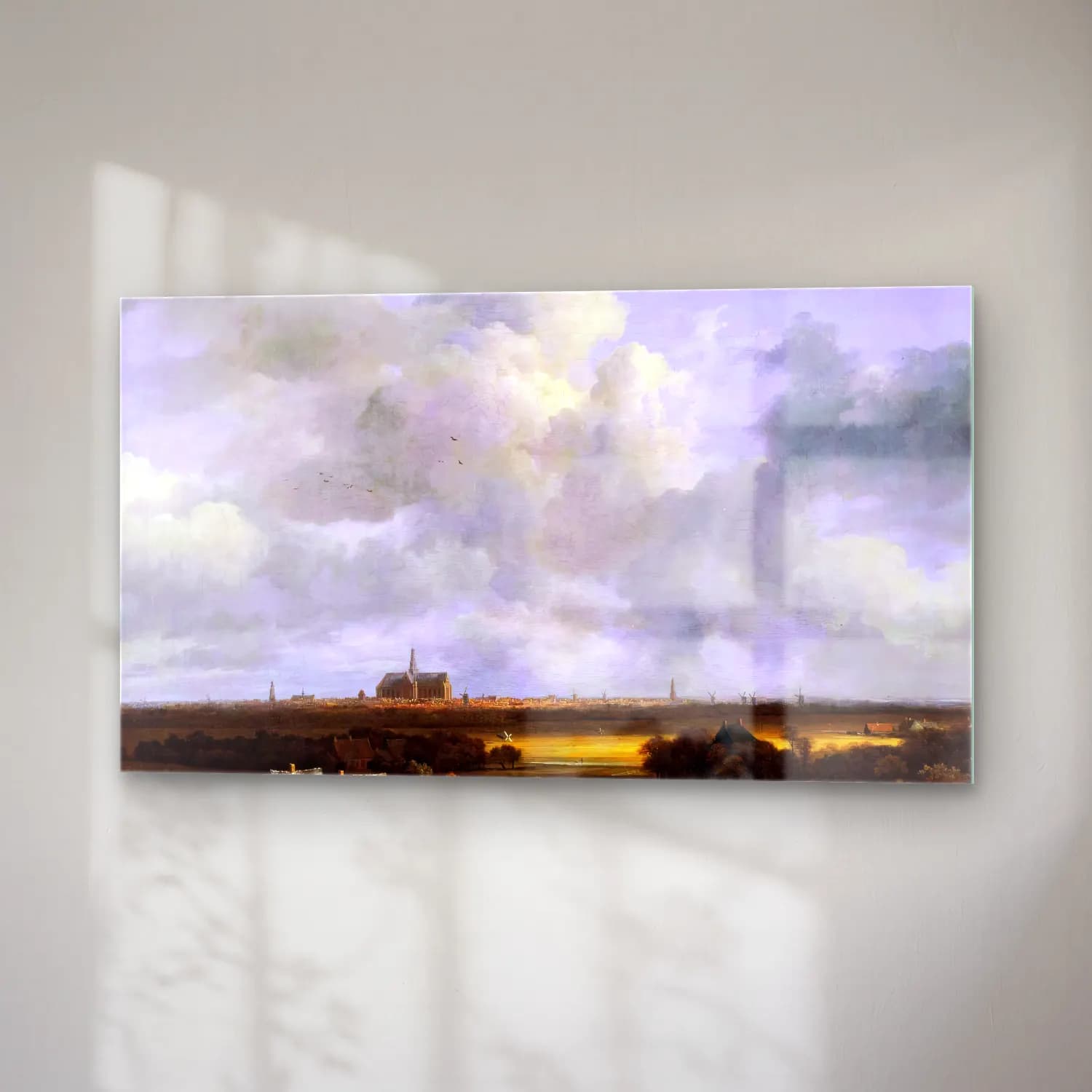 Jacob Isaackszon van Ruisdael – View of Haarlem with Bleaching Grounds cam tablo — sağ açıdan görünüm