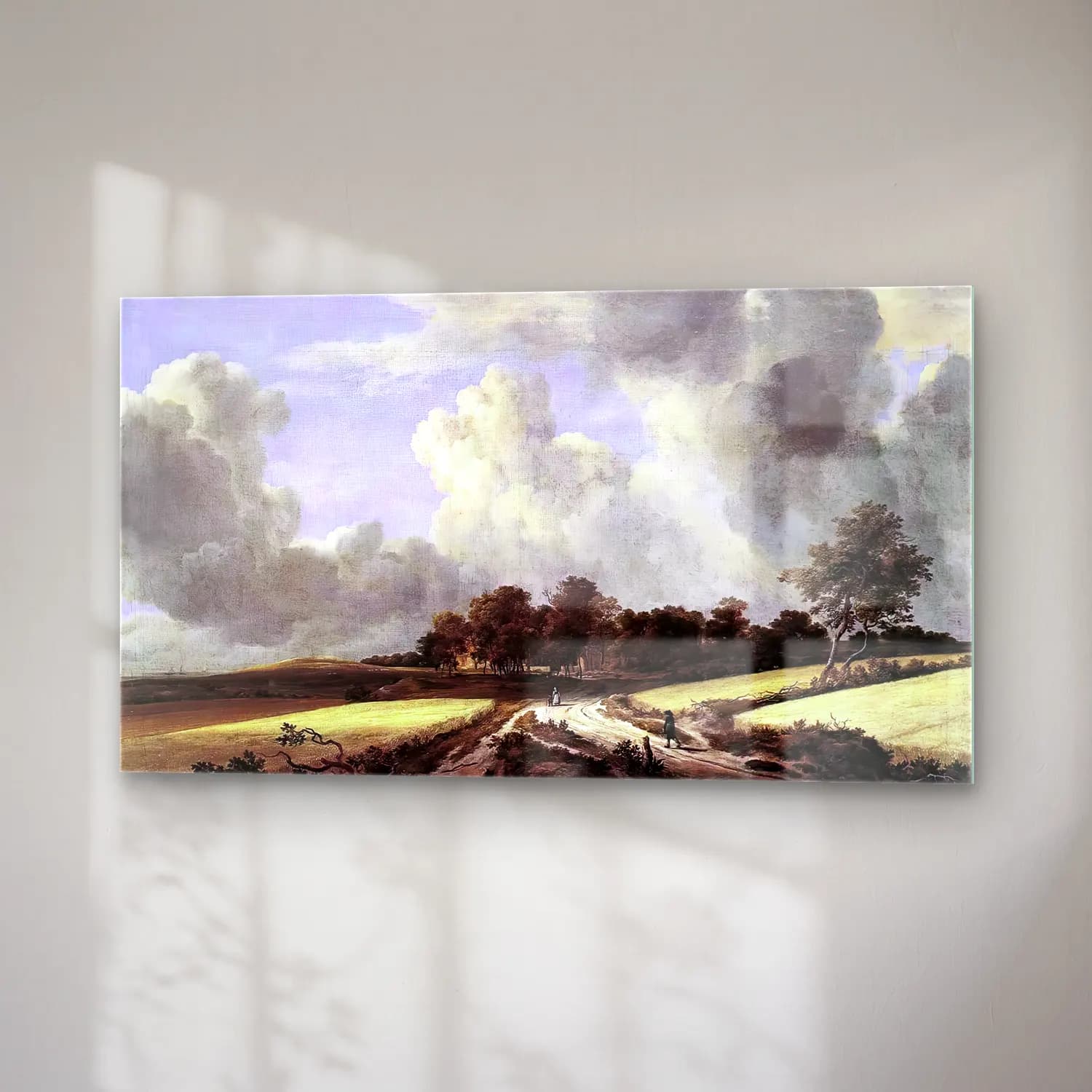 Jacob Isaackszon van Ruisdael – Wheat Fields cam tablo — sağ açıdan görünüm