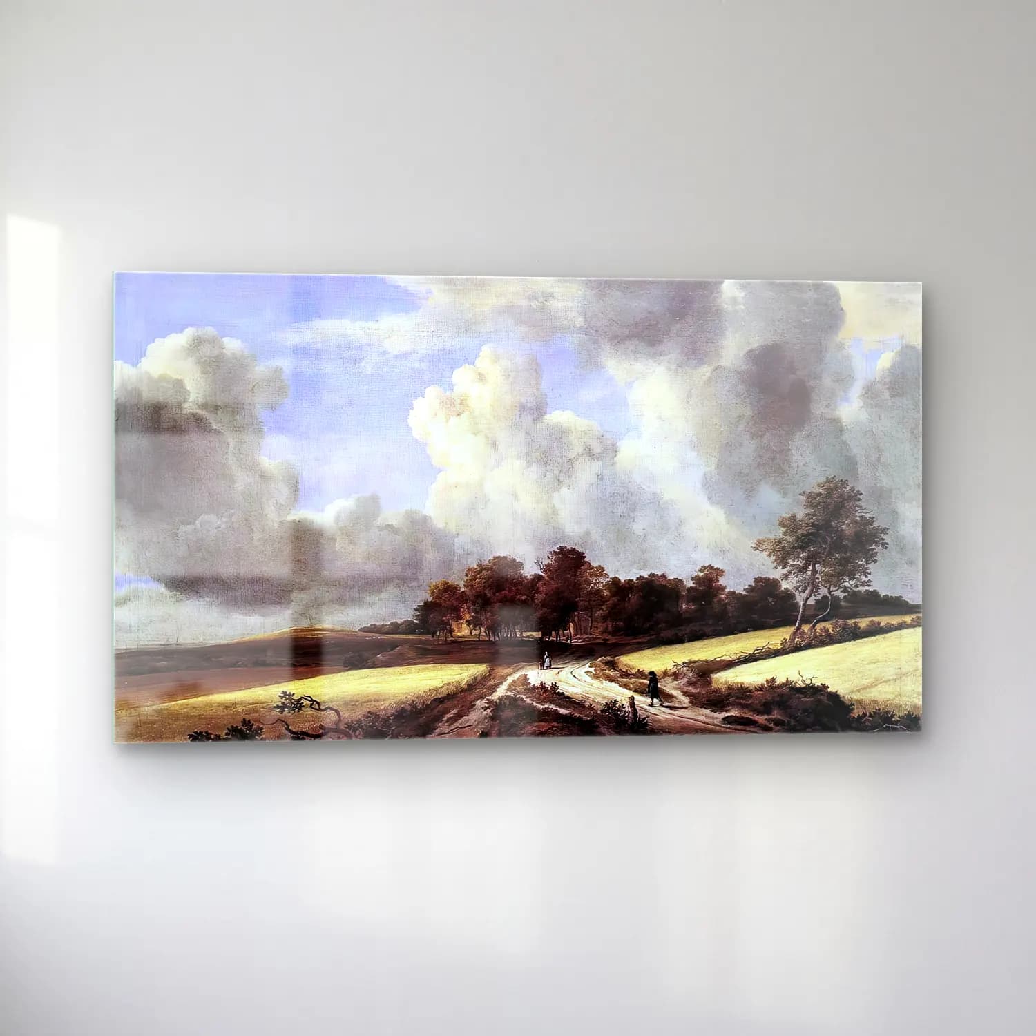 Jacob Isaackszon van Ruisdael – Wheat Fields cam tablo — sol açıdan görünüm