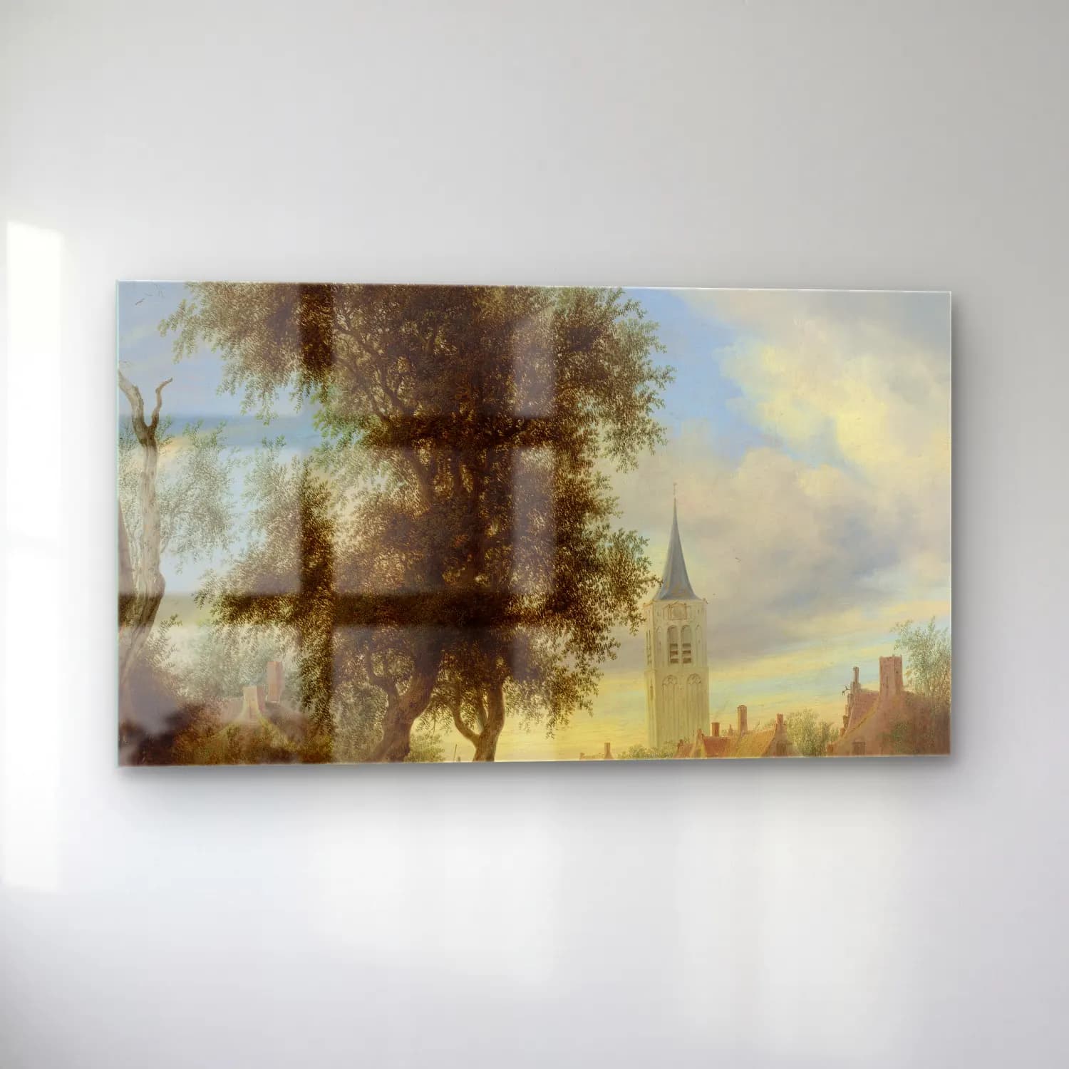 Salomon van Ruysdael – A view of Beverwijk cam tablo — sol açıdan görünüm