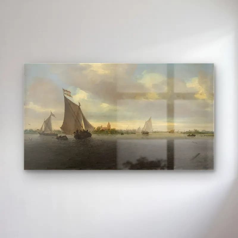 Salomon van Ruysdael – Marine cam tablo — Salomon van Ruysdael – Marine — yağlı boya liman ve tekneler