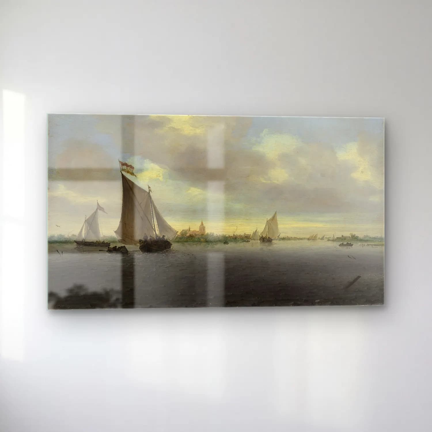 Salomon van Ruysdael – Marine cam tablo — sol açıdan görünüm
