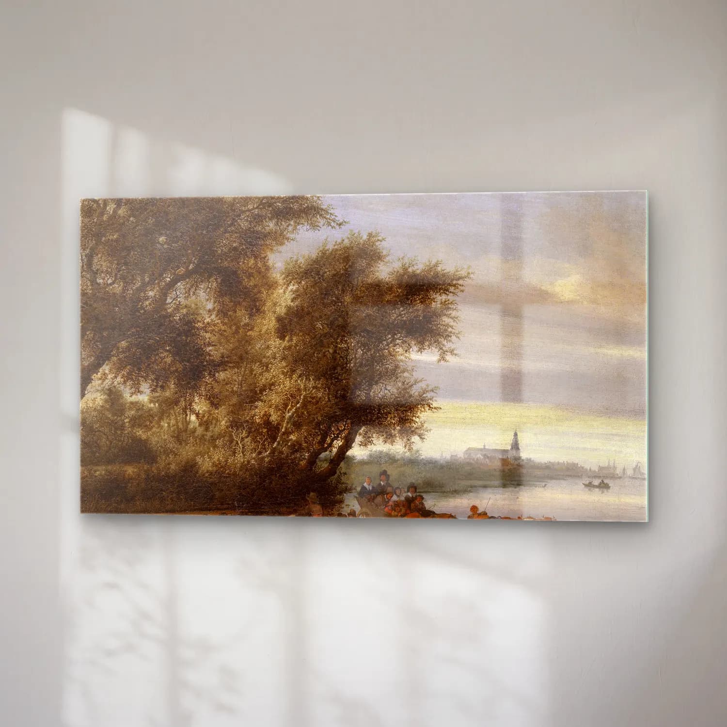 Salomon van Ruysdael – The Ferry cam tablo — sağ açıdan görünüm