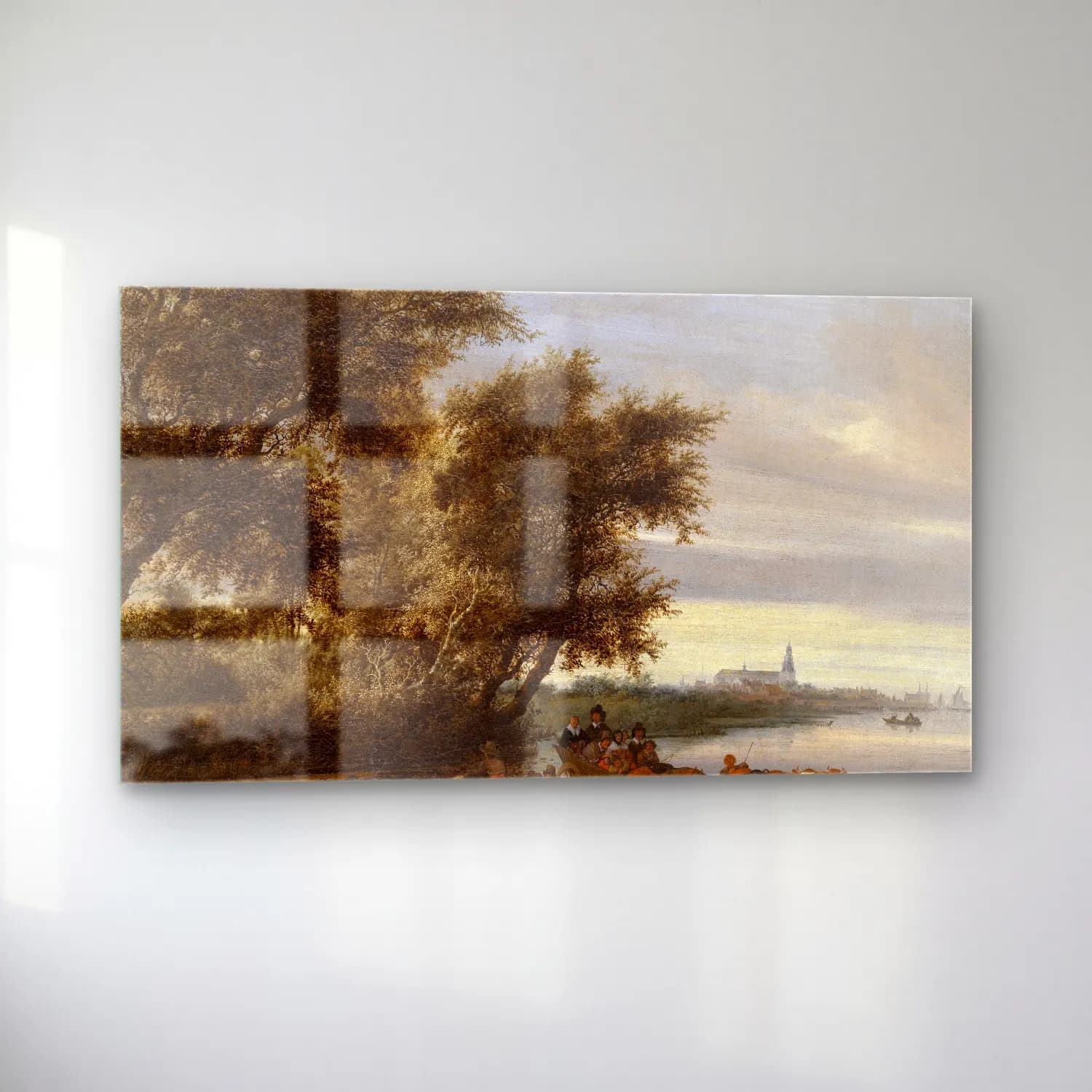 Salomon van Ruysdael – The Ferry cam tablo — sol açıdan görünüm