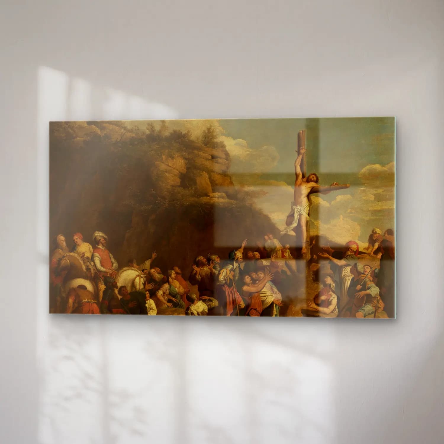 Salvator Rosa – Crucifixion of Polyclitus cam tablo — sağ açıdan görünüm