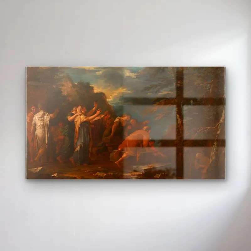 Salvator Rosa – Pythagoras Emerging from the Underworld cam tablo — Salvator Rosa – Pythagoras Emerging from the Underworld — yağlı boya dini sahne
