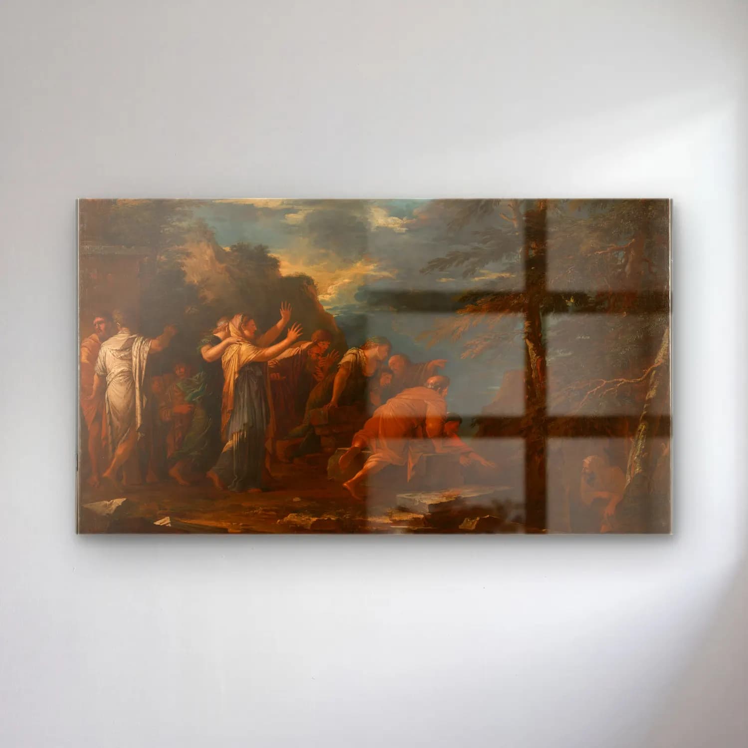Salvator Rosa – Pythagoras Emerging from the Underworld cam tablo — Salvator Rosa – Pythagoras Emerging from the Underworld — yağlı boya dini sahne