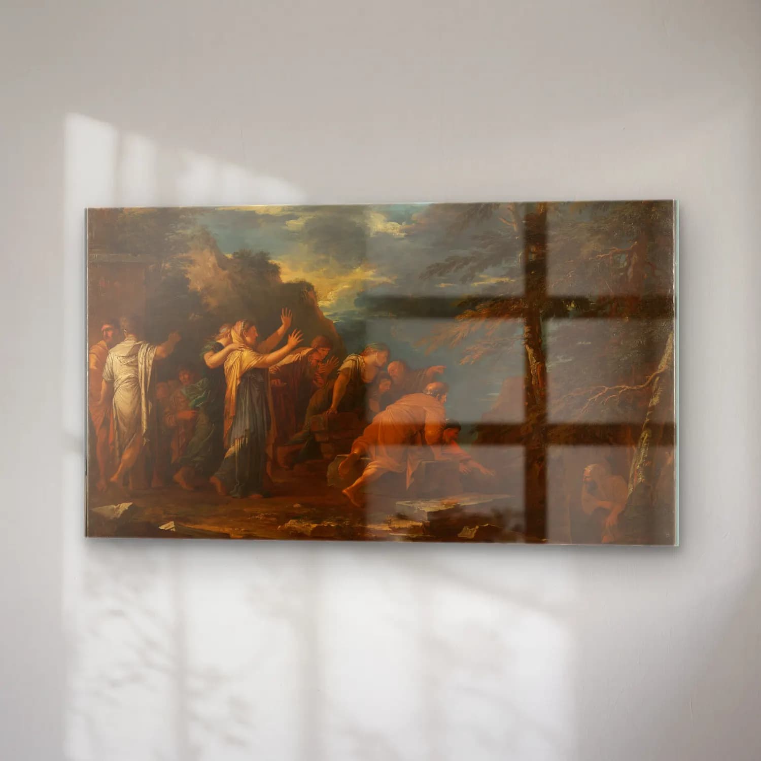 Salvator Rosa – Pythagoras Emerging from the Underworld cam tablo — sağ açıdan görünüm