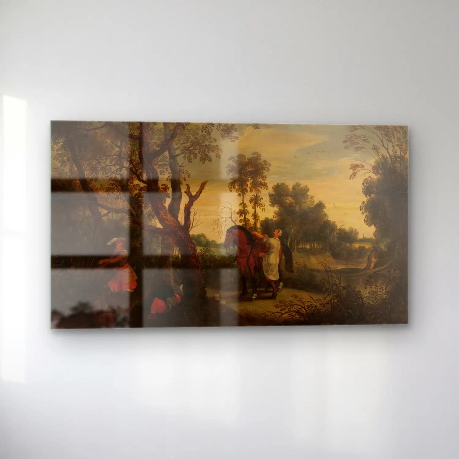 Sebastian Vrancx – A Woman Mounts her Robber’s Horse, Known as ‘De Gestrafte… cam tablo — sol açıdan görünüm