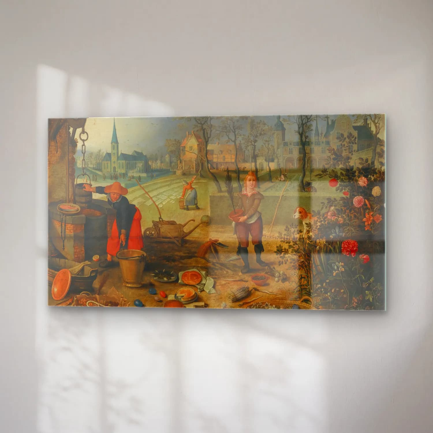 Sebastian Vrancx – An Allegory Of Spring cam tablo — sağ açıdan görünüm