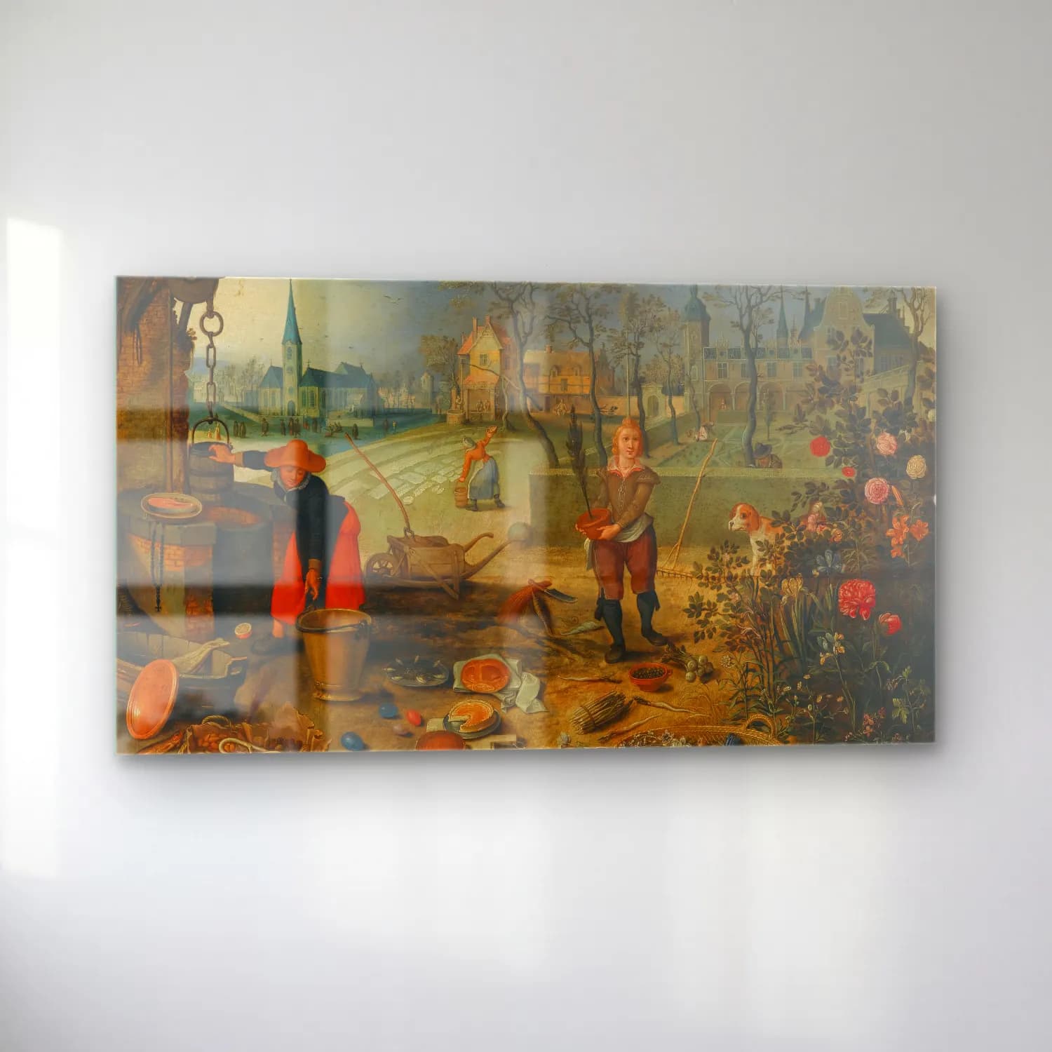 Sebastian Vrancx – An Allegory Of Spring cam tablo — sol açıdan görünüm
