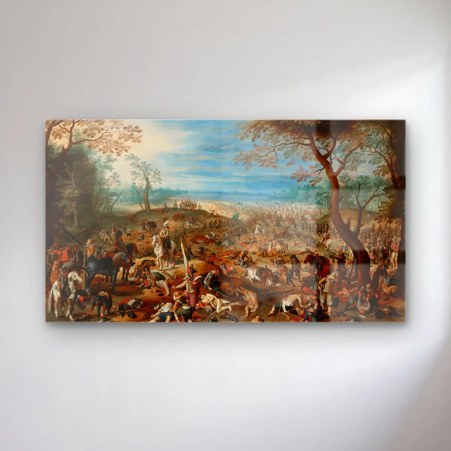 Sebastian Vrancx – The Aftermath Of A Battle cam tablo — Sebastian Vrancx – The Aftermath Of A Battle — yağlı boya savaş sahnesi