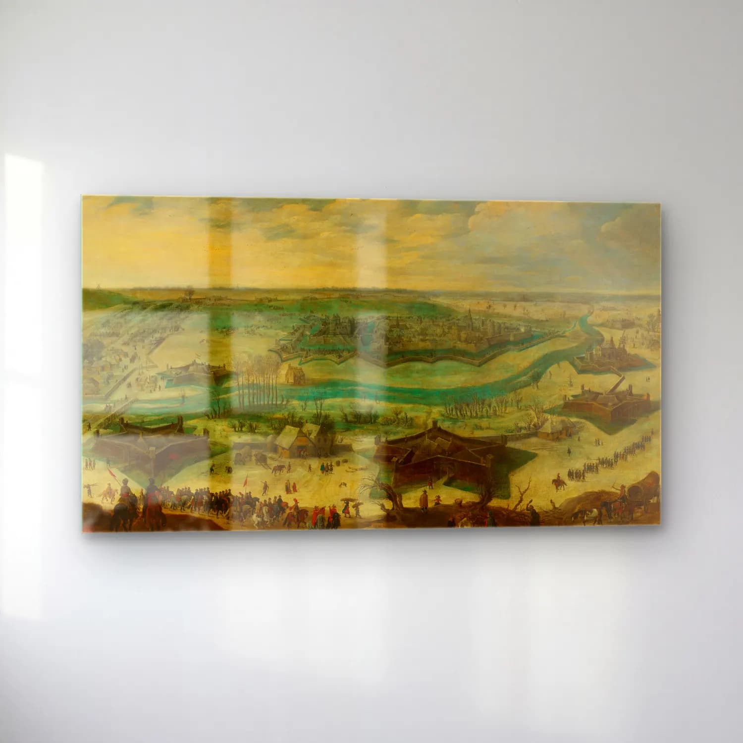 Sebastian Vrancx – The Siege of Jülich cam tablo — sol açıdan görünüm